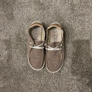 Women’s brown corduroy Hey Dudes